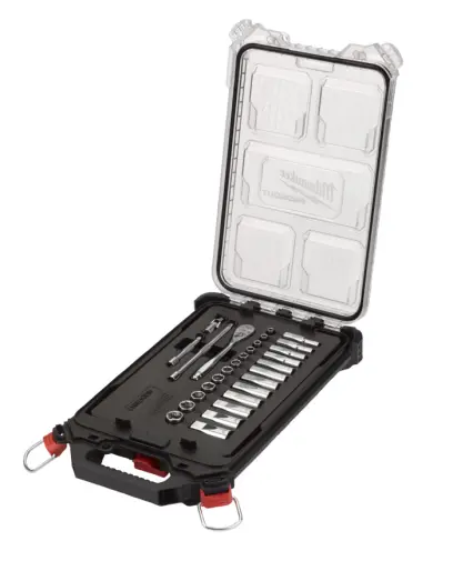 Gola sada 1/4" Milwaukee PACKOUT™ (Sada 28 dílů) (MI4932478812)